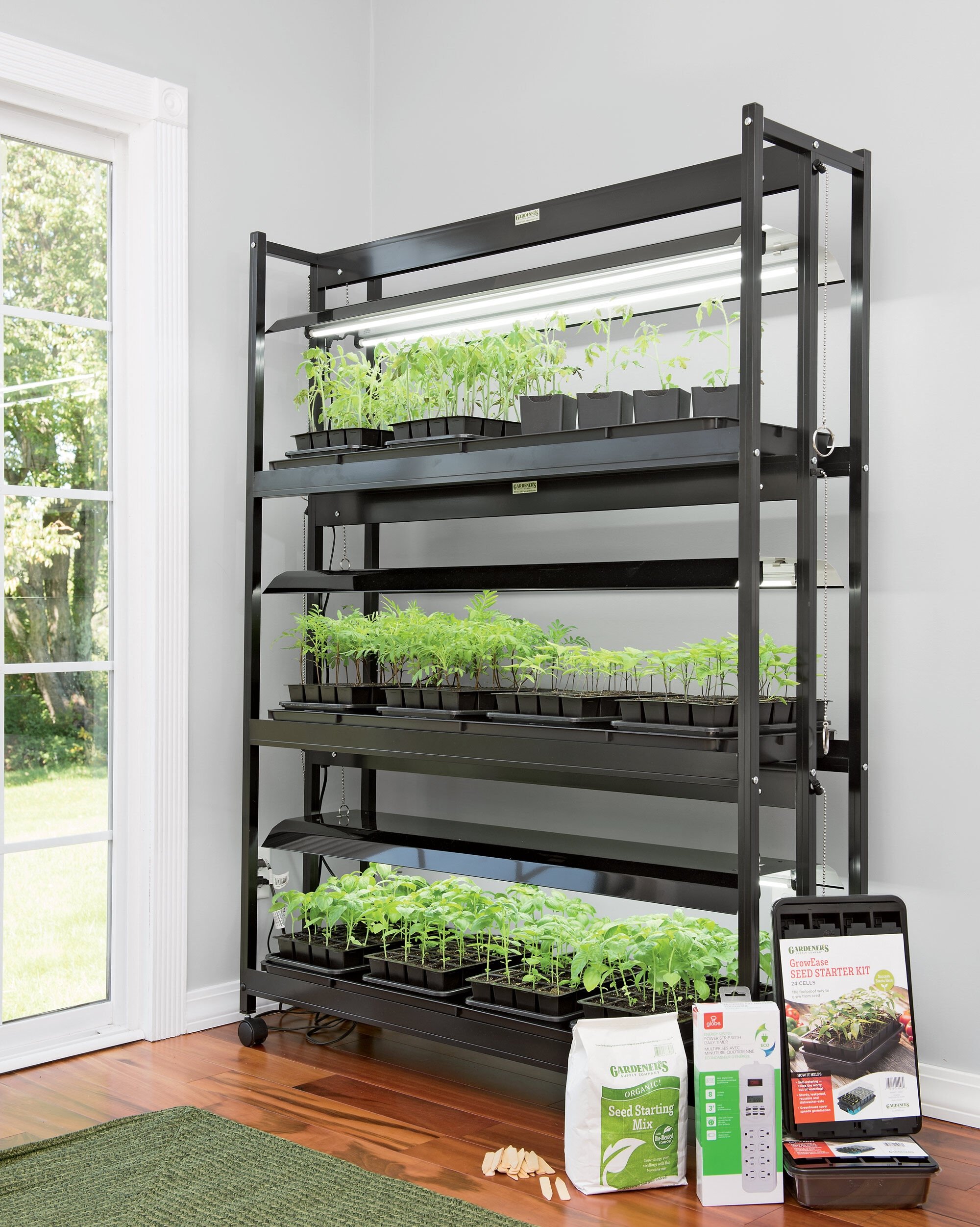 Regulering Fru At tilpasse sig LED Sunlite 3-Tier Grow Lights Garden Starter Kit | Gardeners.com