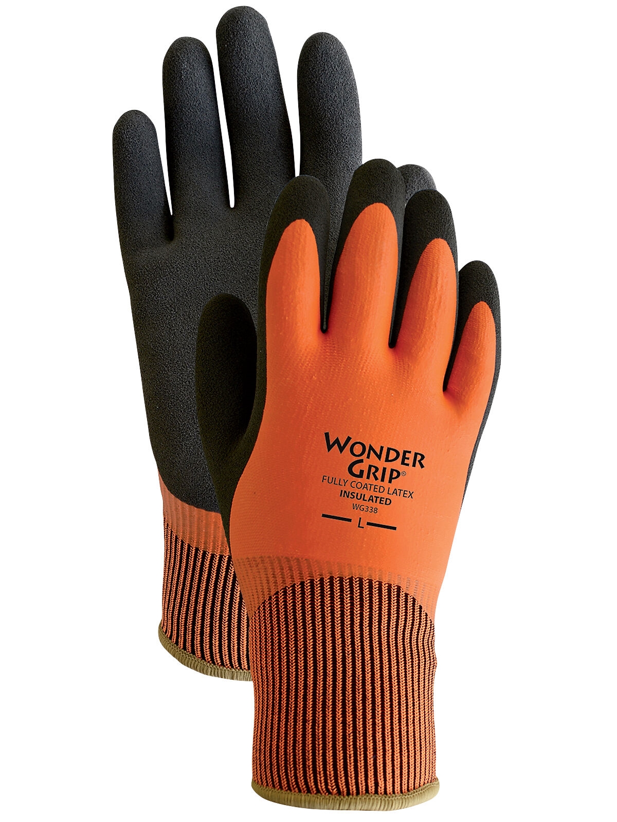 Warm Safety Snow Winter Insulated Double Lining Rubber Coated Work Gloves 