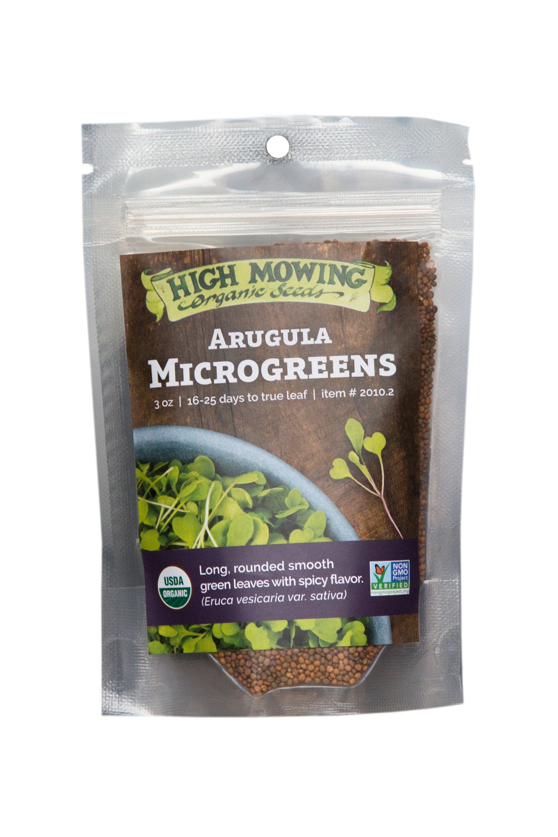 Arugula Microgreens Organic Seeds