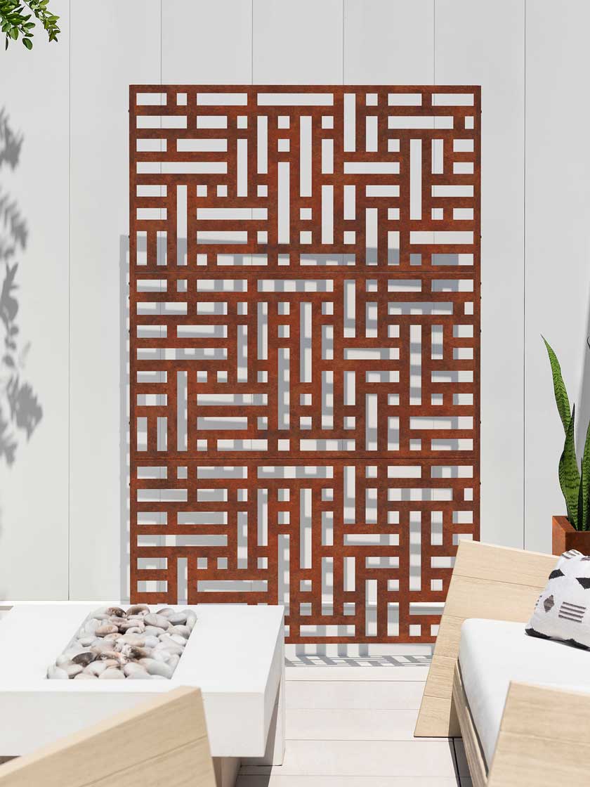 Veradek 3-Panel Privacy Screen Set, Blocks