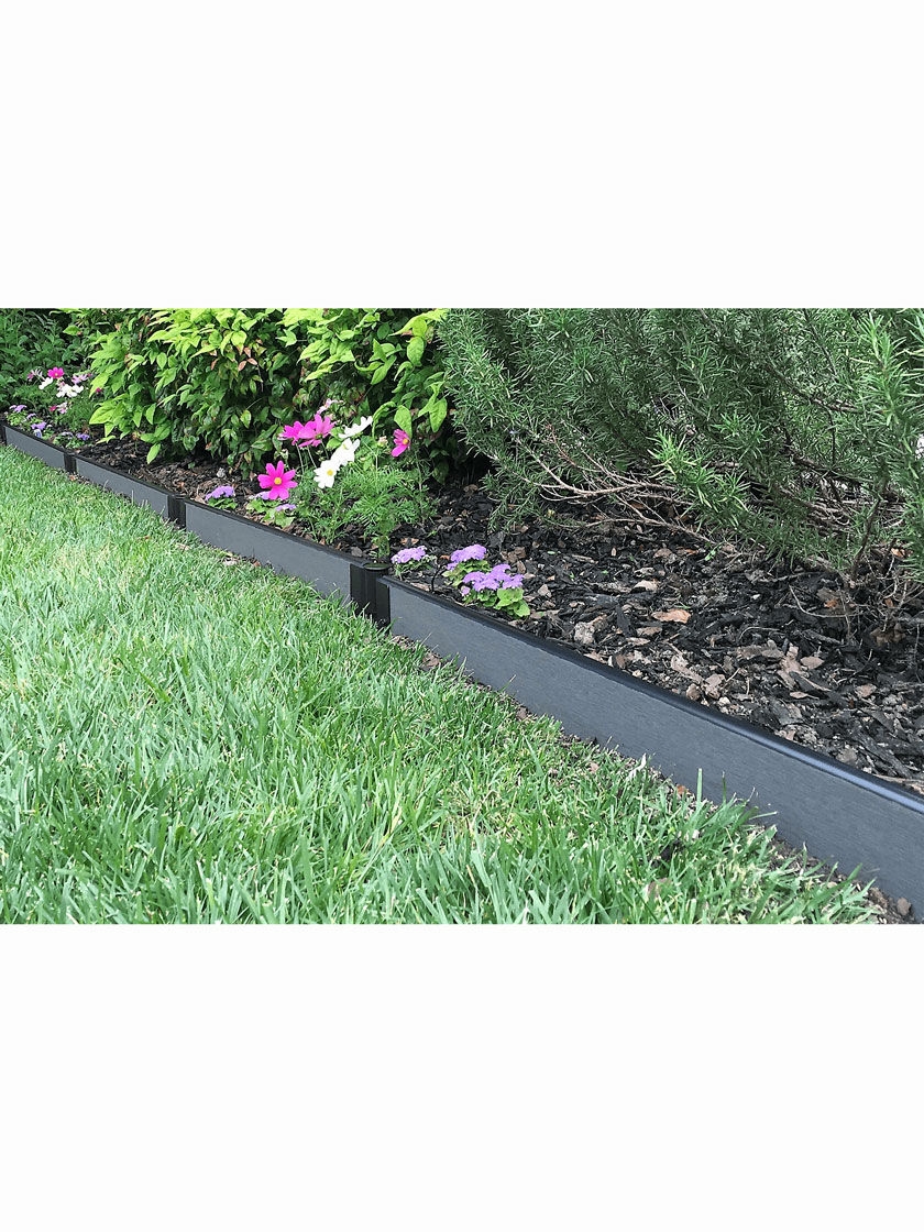 Straight Composite Landscape Edging Kit with 1" Boards