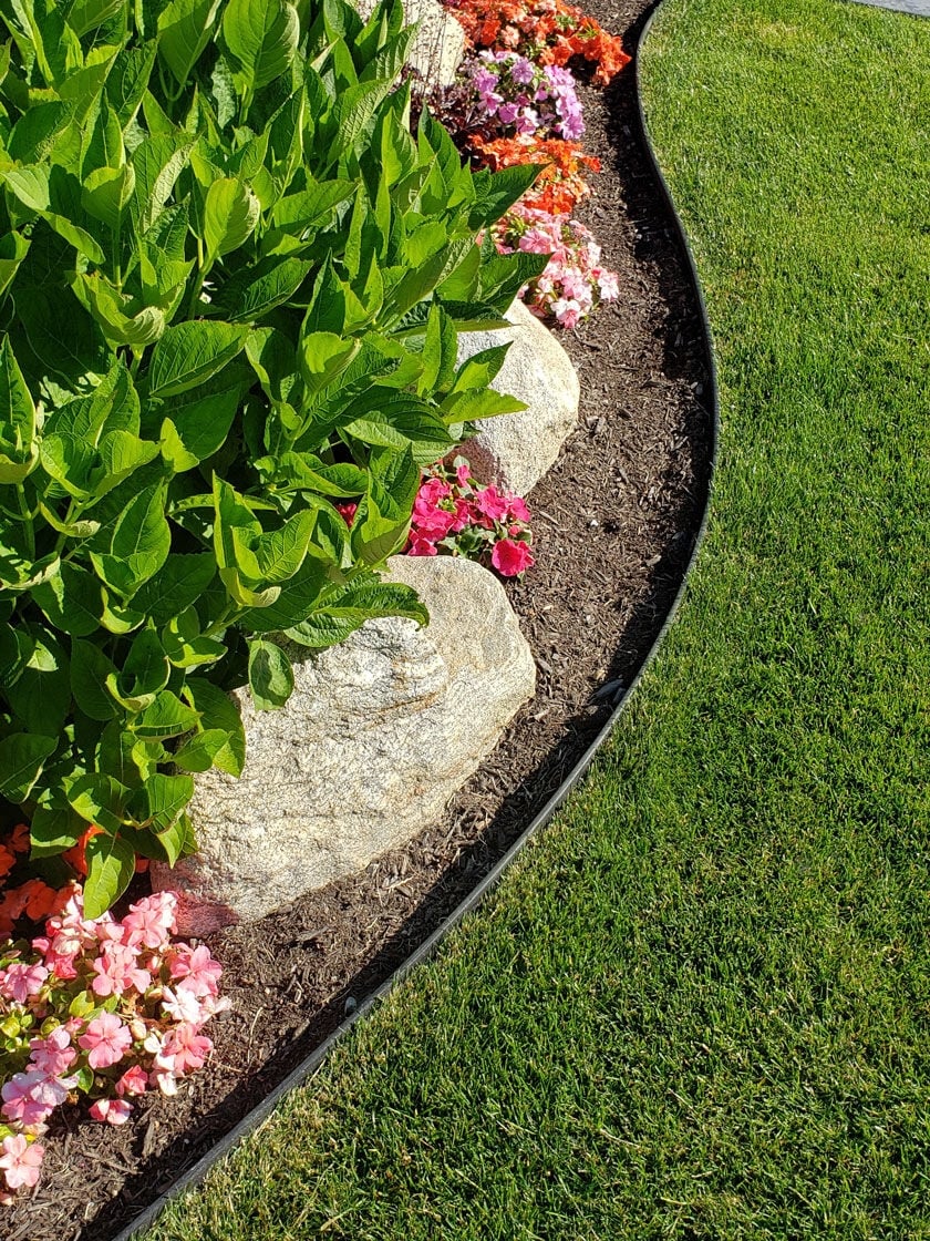 Unbreakable Landscape Edging Recycled Black Plastic