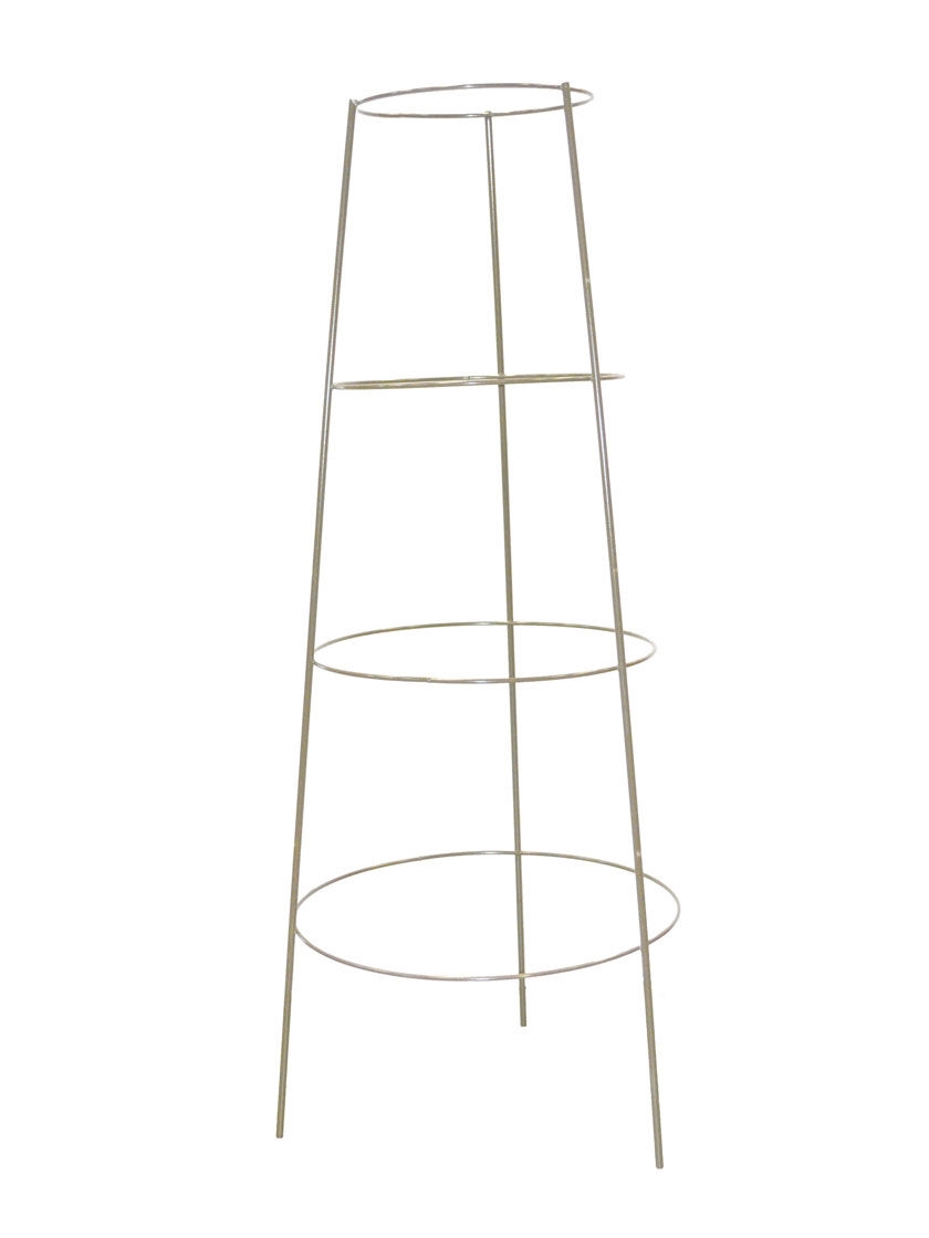 Heavy-Duty Galvanized Inverted Plant Supports 42", Set of 5