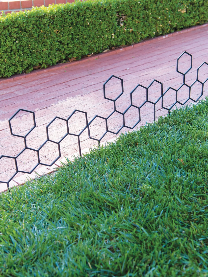 Pack of 4 x 14cm high Horizontal Wooden Log Panel Garden Border Fencing Lawn Edging