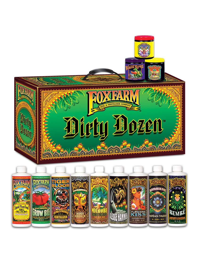 Dirty Dozen Starter Kit, pack of 9-pts and 3-6oz