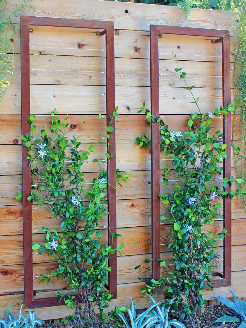 Ina Modern Wall Trellis Sr Gardener S Supply Ina Modern Wall Trellis Sr Gardener, Garden Wall Trellis Wood