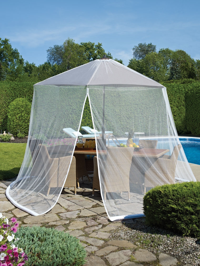 Scram Adjustable Patio Umbrella Mosquito Netting
