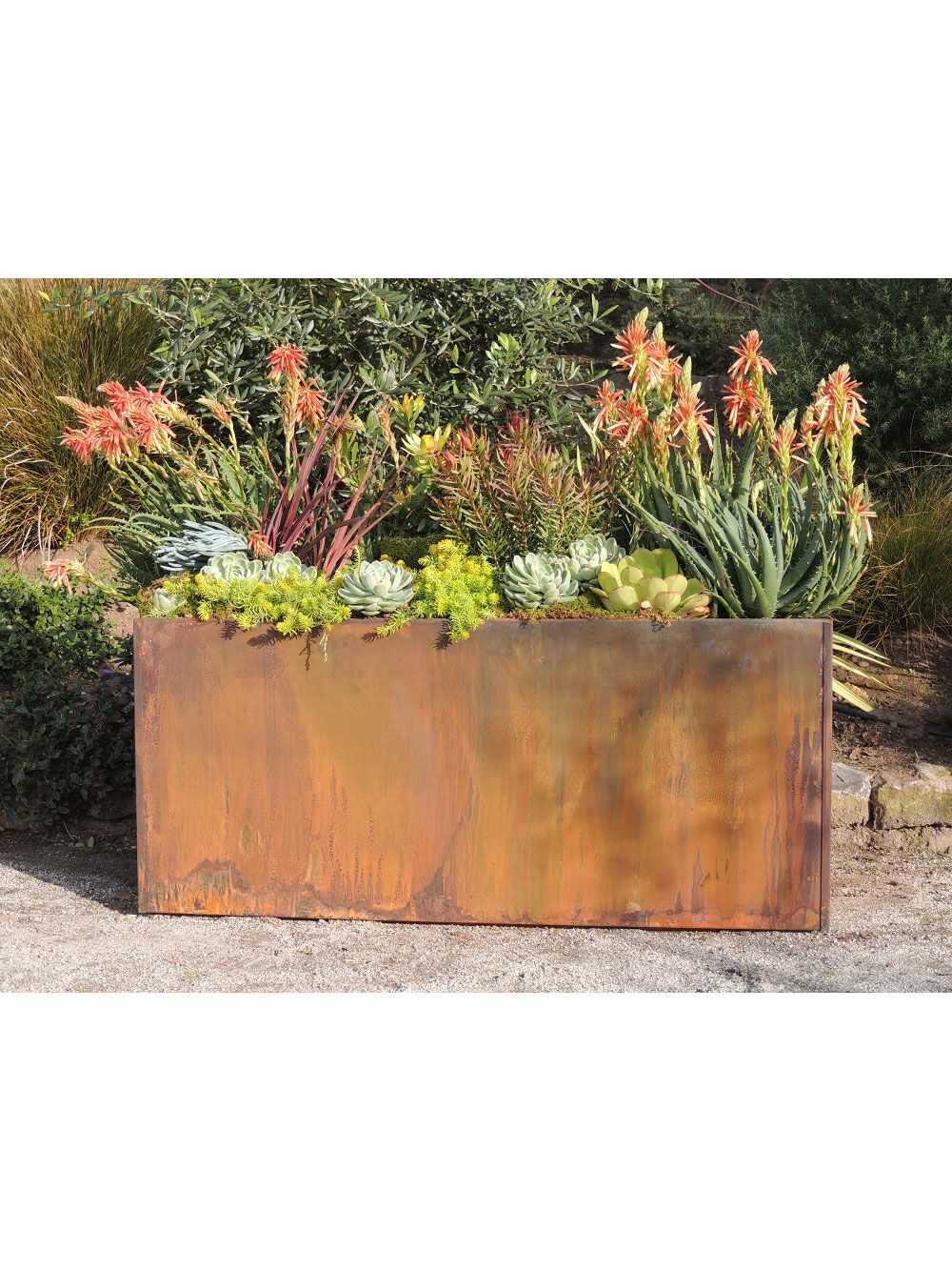 Nice Corten Steel Trough Planters