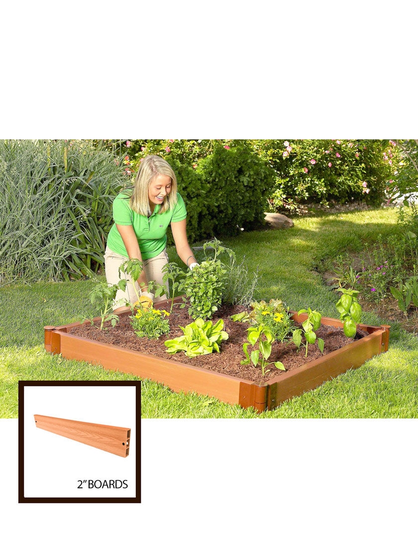 Classic Sienna Composite Raised Bed, 5-1/2" High with 2" Boards