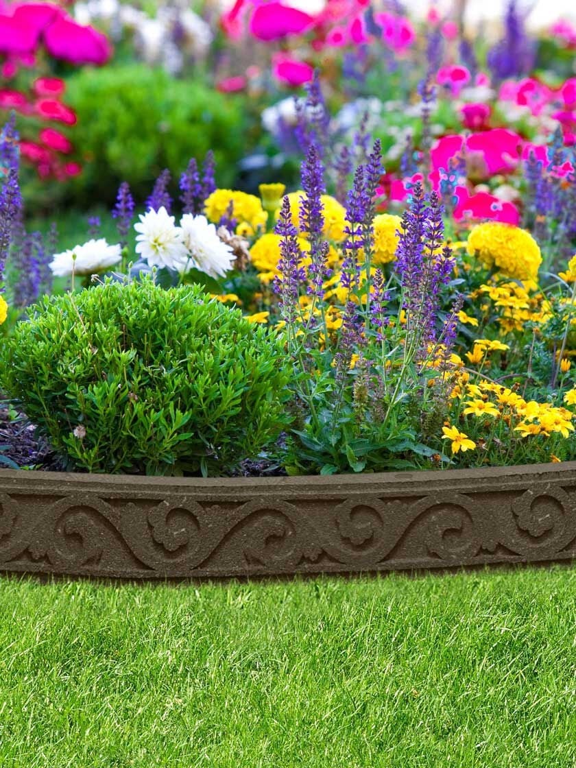 Scroll Recycled Rubber Landscape Edging 4 Gardener S Supply Scroll Recycled Rubber Landscape Edging, Good Ideas Garden Wizard Stone Border