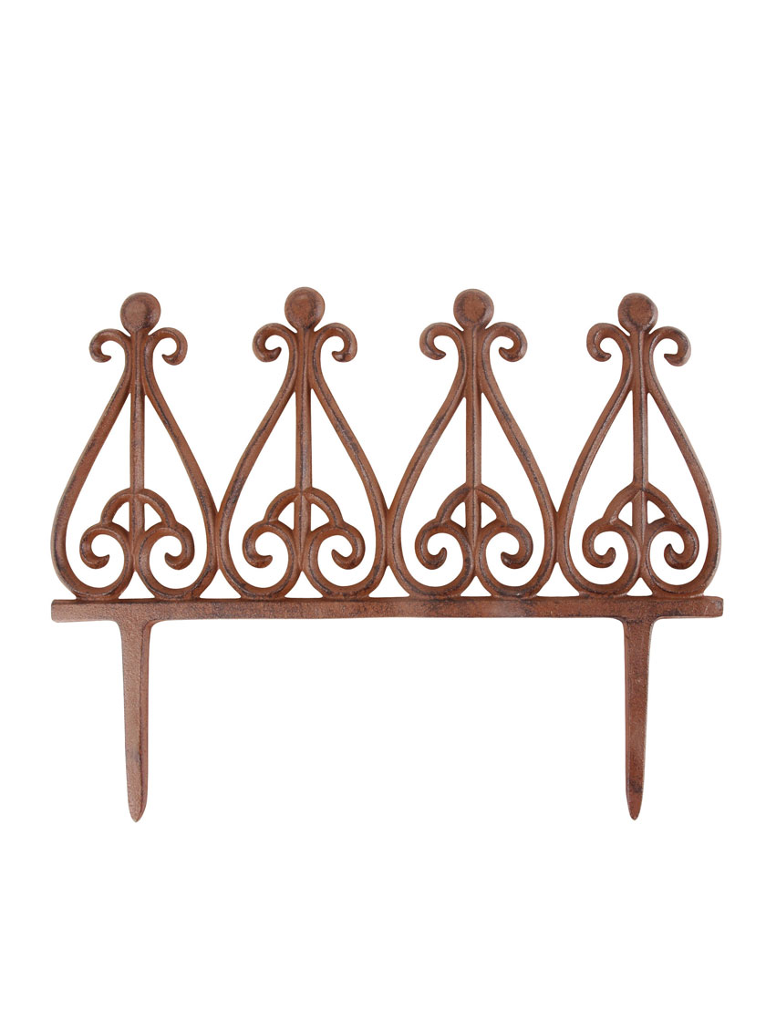 Esschert Cast Iron Lawn Edging, Set of 3