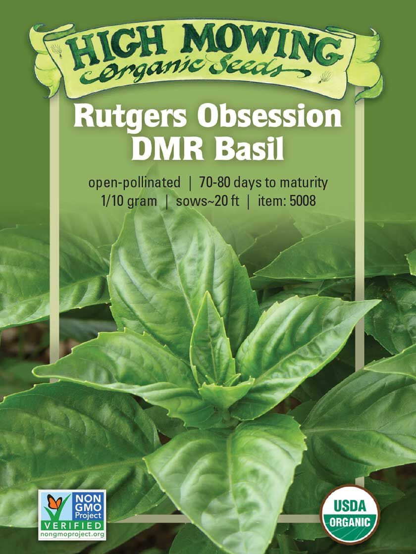 Rutgers Obsession Basil Organic Seeds
