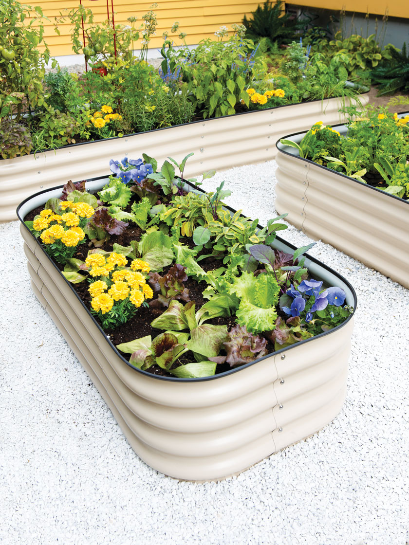 240x80x81 cm, Silver Galvanised Steel Outdoor Garden Planter SOULONG Raised Corrugated Metal Garden Bed