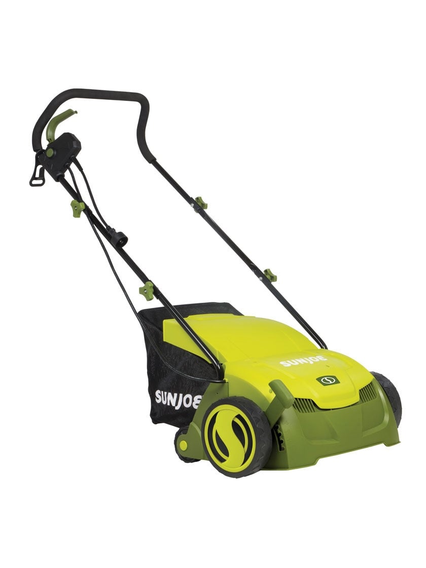 Sun Joe AJ801E 13 inch Electric Scarifier/Lawn Dethatcher with Collection Bag for sale online 