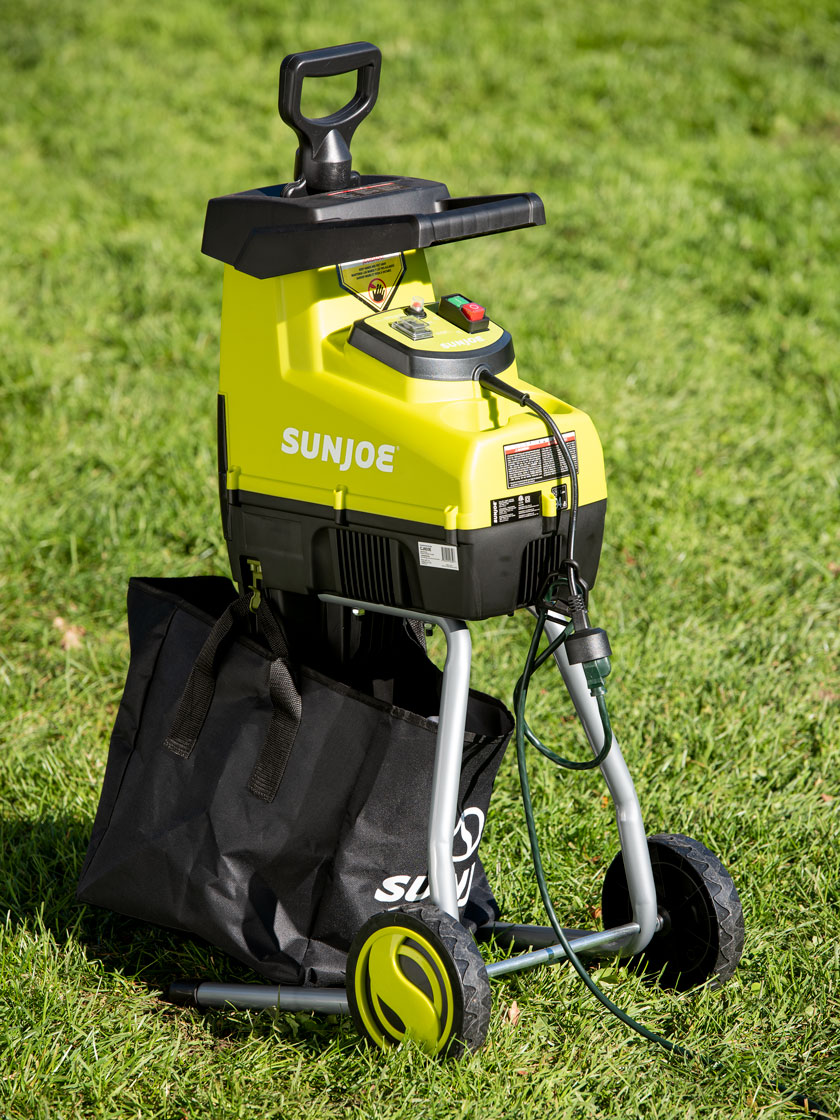 Sun Joe CJ603E 1.7 Inch Cutting Diameter Electric Silent Wood Chipper/Shredder | 15-Amp