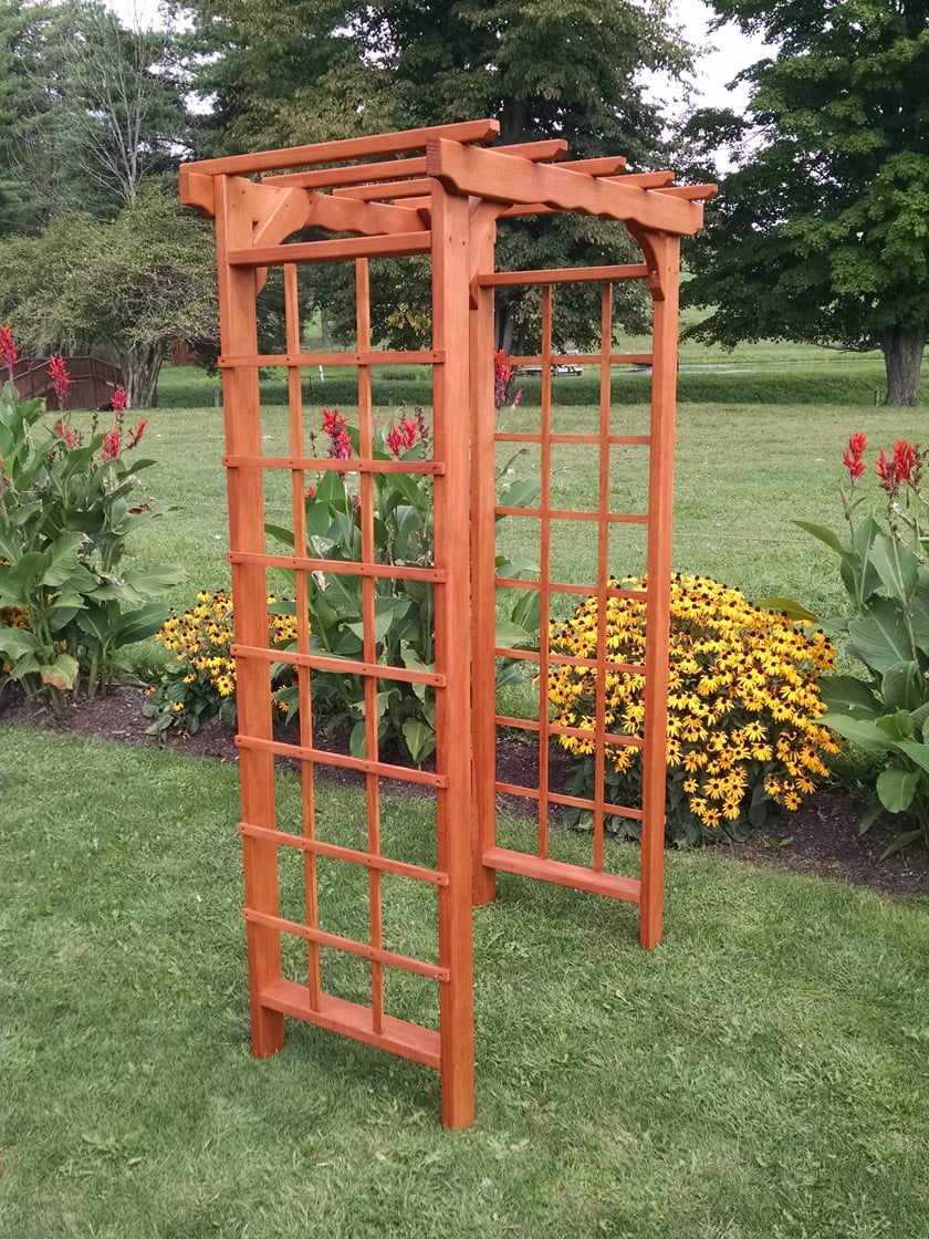 Cedar Trellis Arbor Finished 3' Wide