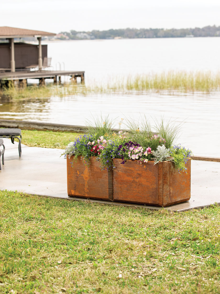 Corten Steel Modular Raised Bed, 2'x4'