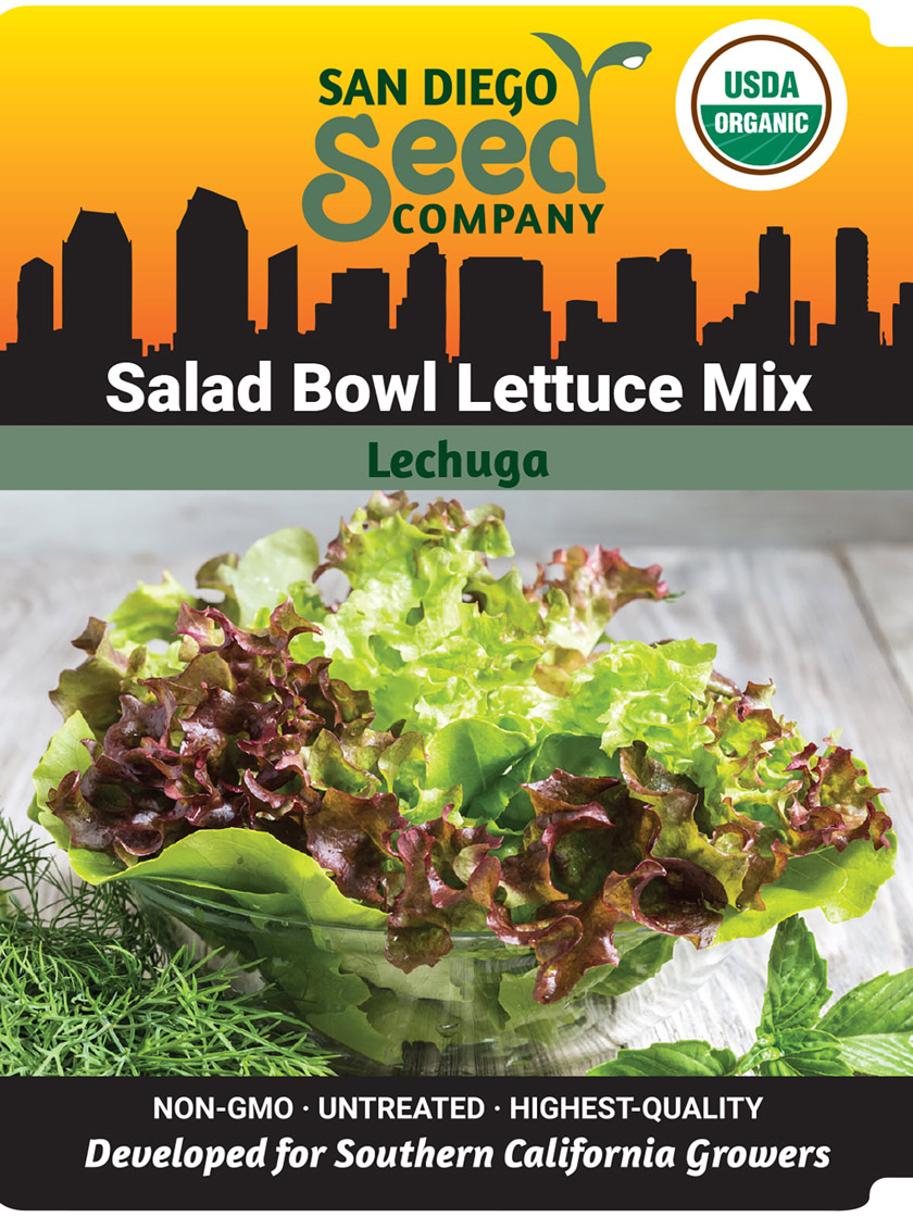 Salad Bowl Mix Lettuce Organic Seeds Gardener's Supply