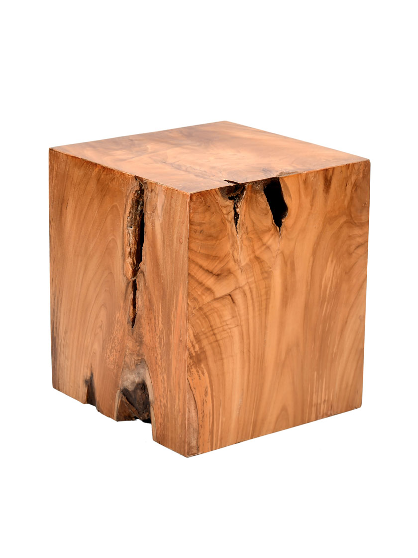 Vico Teak Root Outdoor Side Table Gardener s Supply