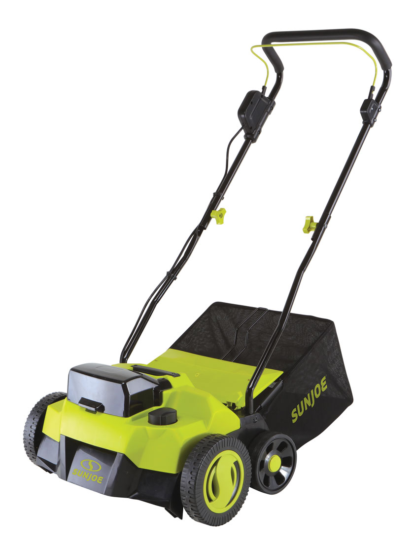 Sun Joe 48V iON Cordless 15 Inch 5 Position Walk Behind Lawn Dethatcher